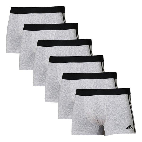 Image of adidas 6er Pack Active Flex Cotton 3 Stripes - Retro Short Pant Herren Grau XXL