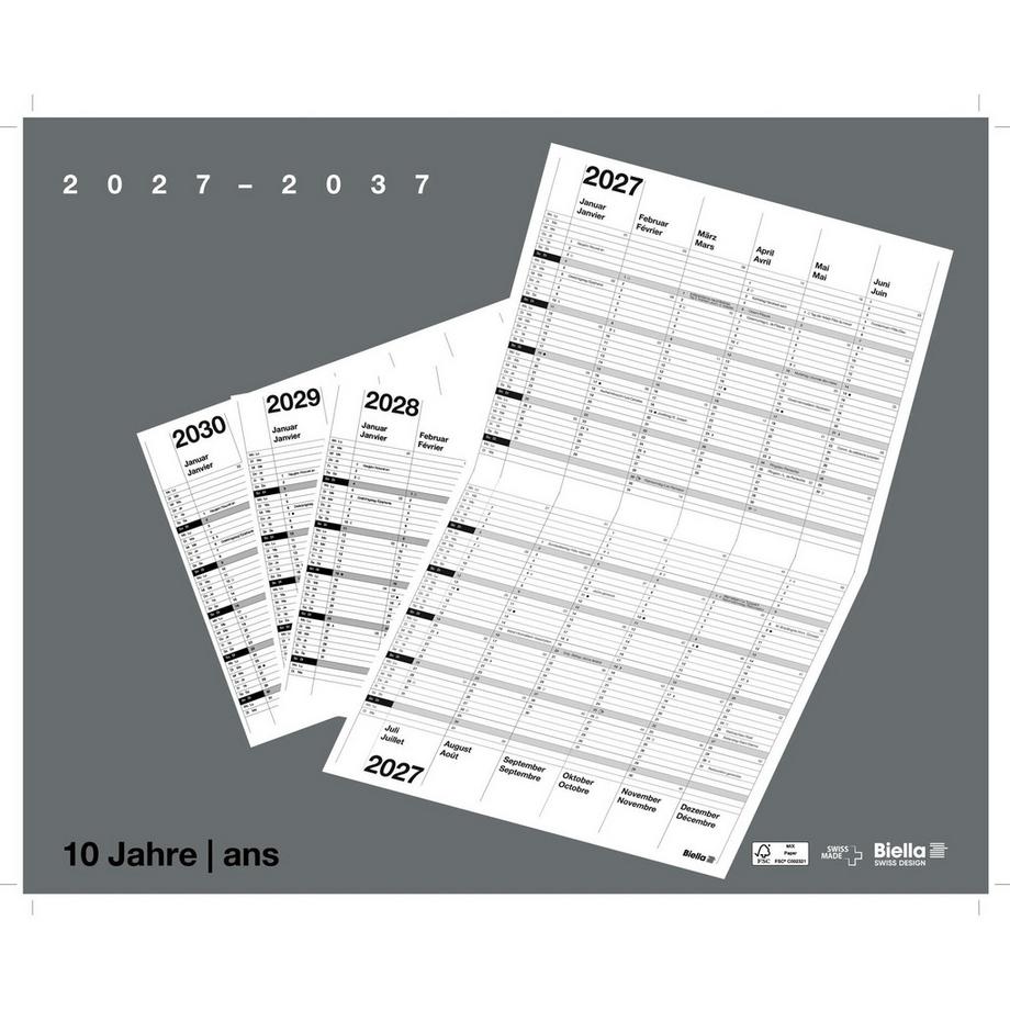 Biella 10-Jahreskalender  