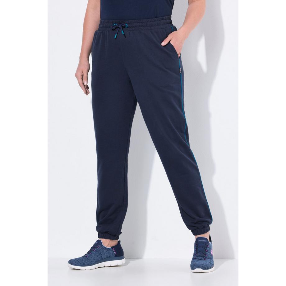 Ulla Popken Jogginghose Seitenpaspel Elastikbund  