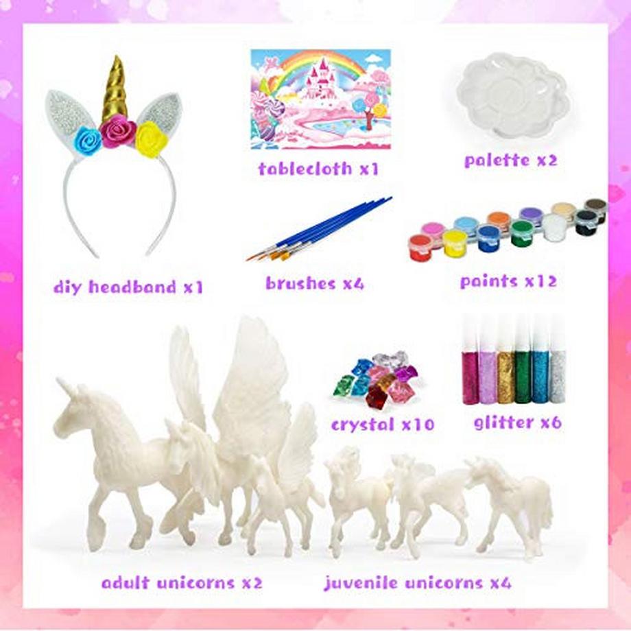 Activity-board  Kit de peinture de licorne pour enfants, décoration et dessin 3D 