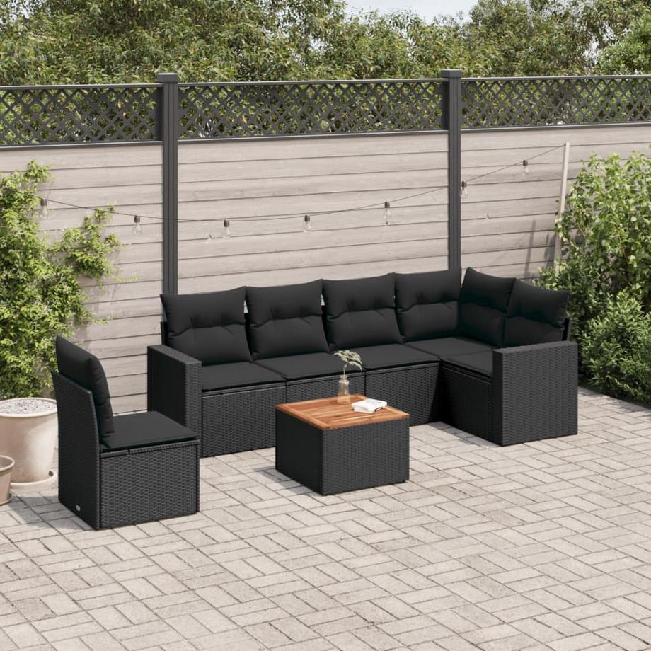 VidaXL Ensemble de canapés de jardin rotin synthétique  