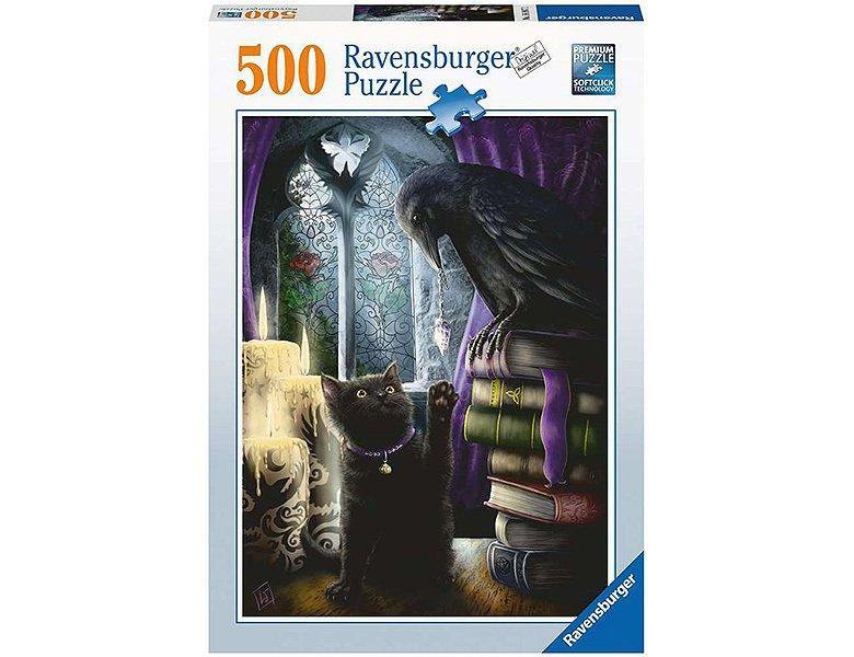 Image of Rabe und Katze im Turmzimmer