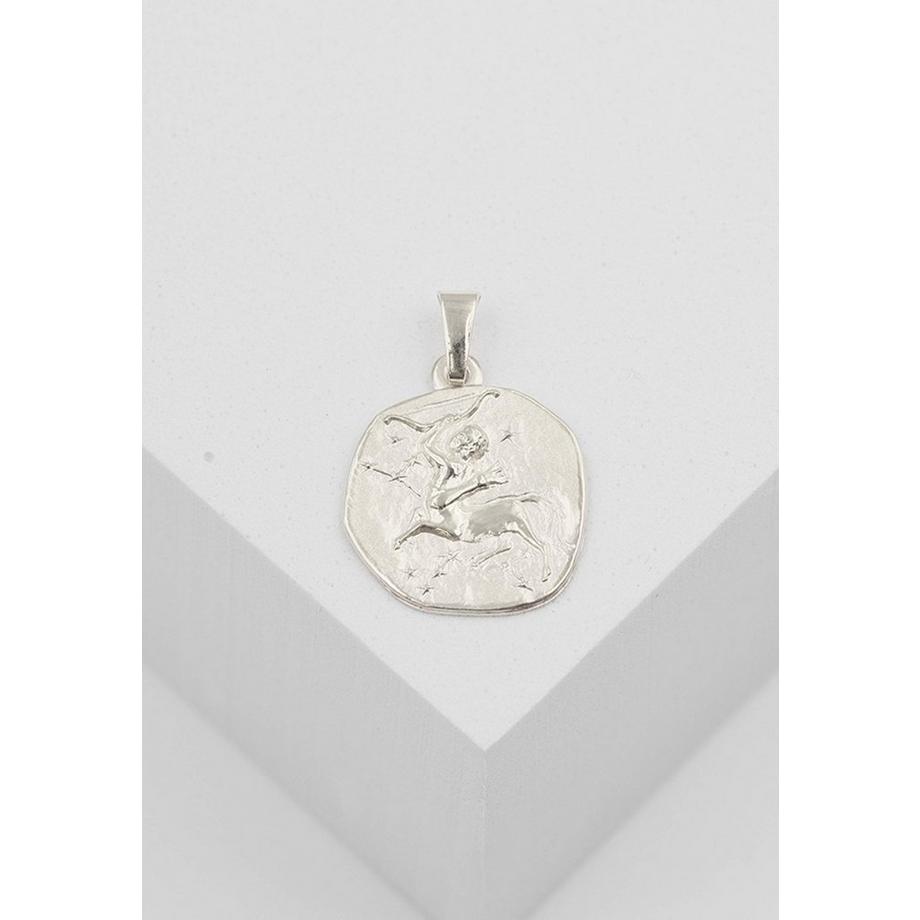 MUAU Schmuck  Anhänger Sternzeichen Schütze Weissgold 750, 16x22mm 