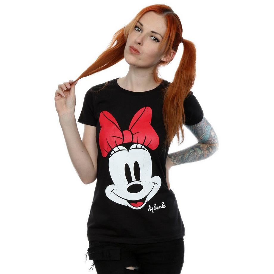 Disney Minnie Maus Gesicht T-Shirt  