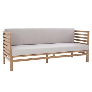 Vente-unique Gartensofa 3-Sitzer - Teakholz - Holzfarben hell & - LINERI von MYLIA  