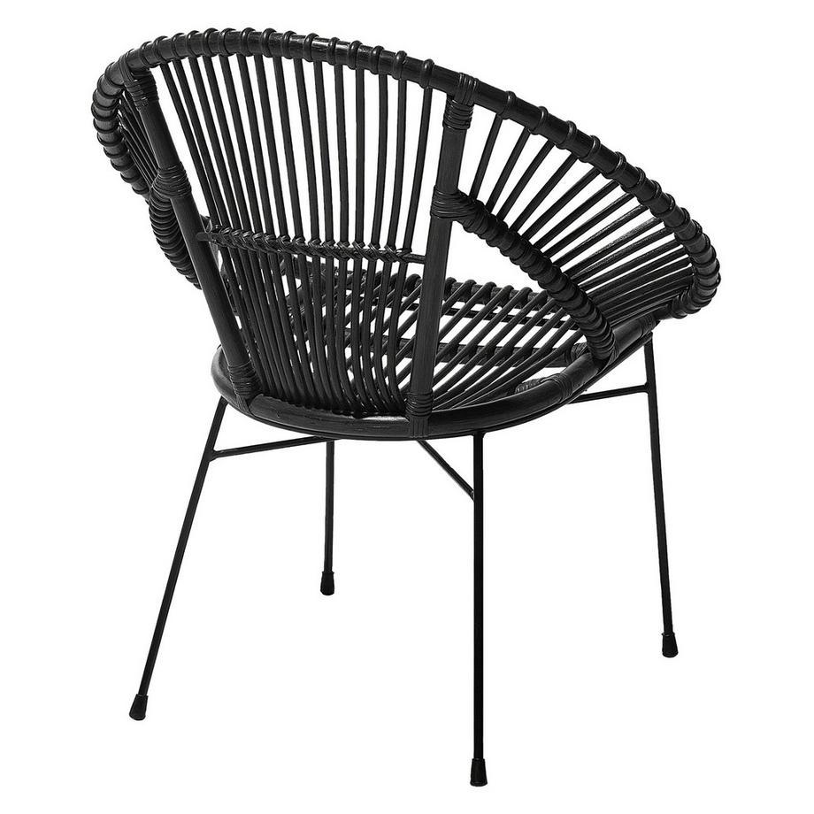 Beliani Chaise de salle à manger en Rotin Boho SARITA  