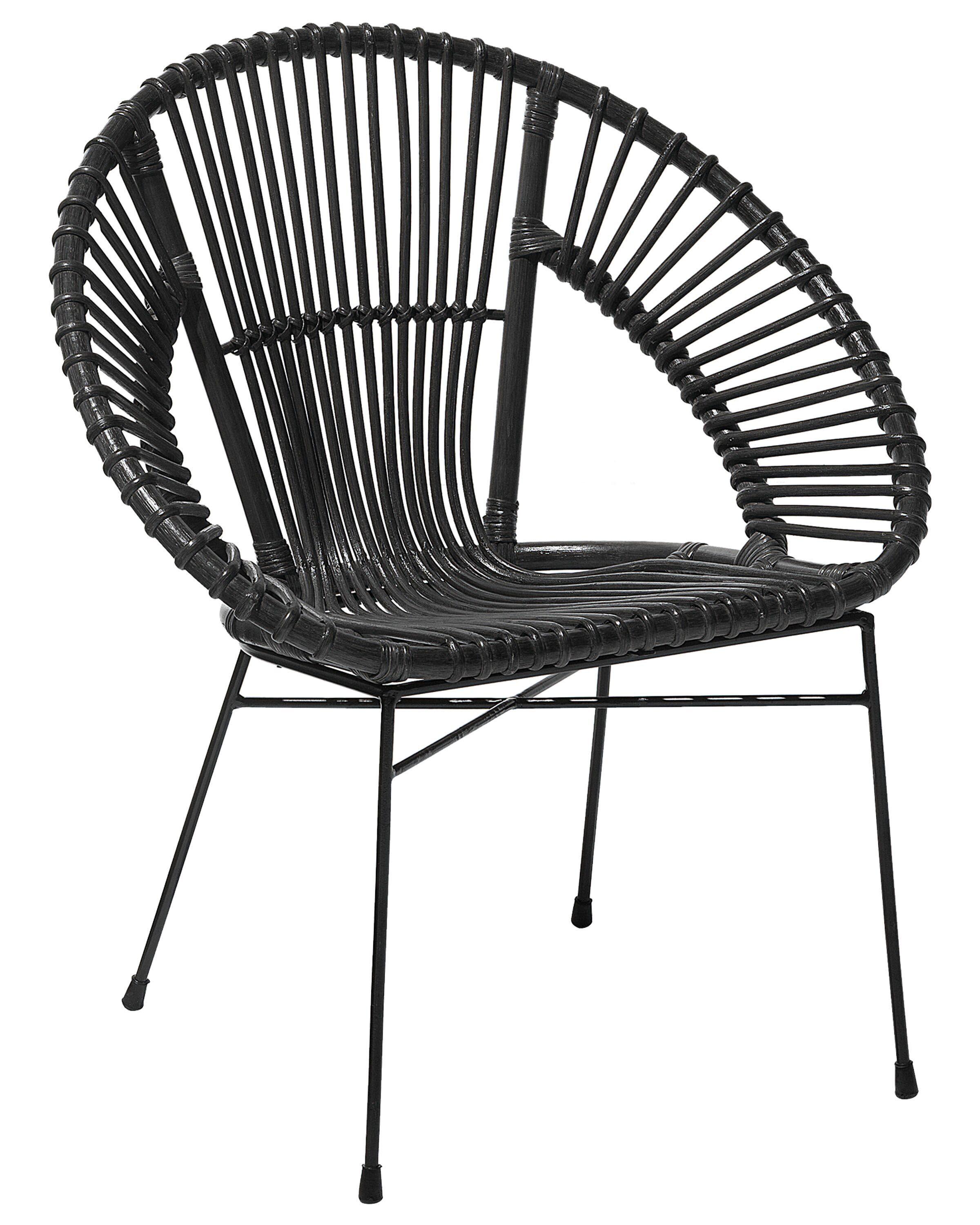 Beliani Chaise de salle à manger en Rotin Boho SARITA  