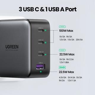 UGREEN  GaN X100 Ladegerät 4-Port, 100W 