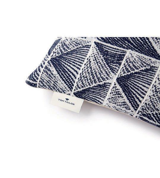 TOM TAILOR Squared Triangle Fodera per Cuscino  