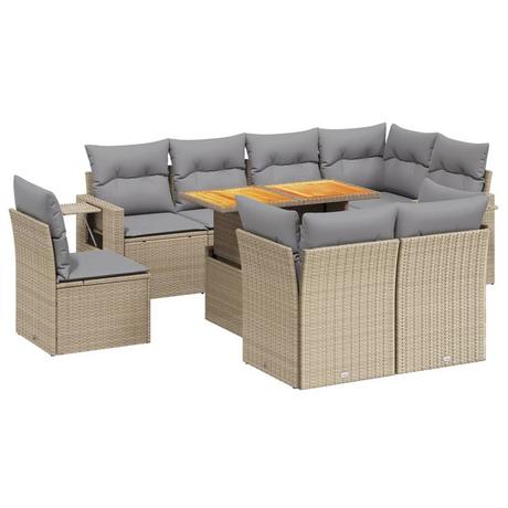 VidaXL Garten sofagarnitur poly-rattan  