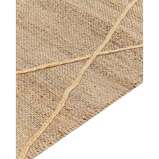 Beliani Teppich aus Jute Boho YUVACIK  