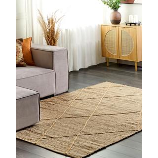 Beliani Teppich aus Jute Boho YUVACIK  