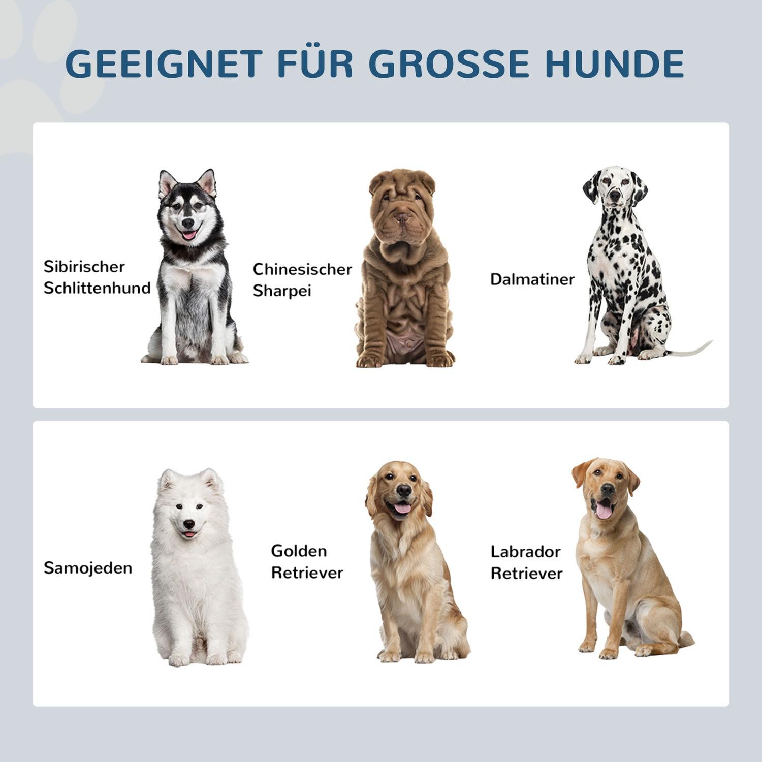 Northio  Hundenäpfe erhöht, mit Stauraum, 2 Schüsseln, für Große Hunde, Wassernapf, Fressnapf, Hundenapfständer, 60 cm x 30 cm x 34 cm, Kaffee 