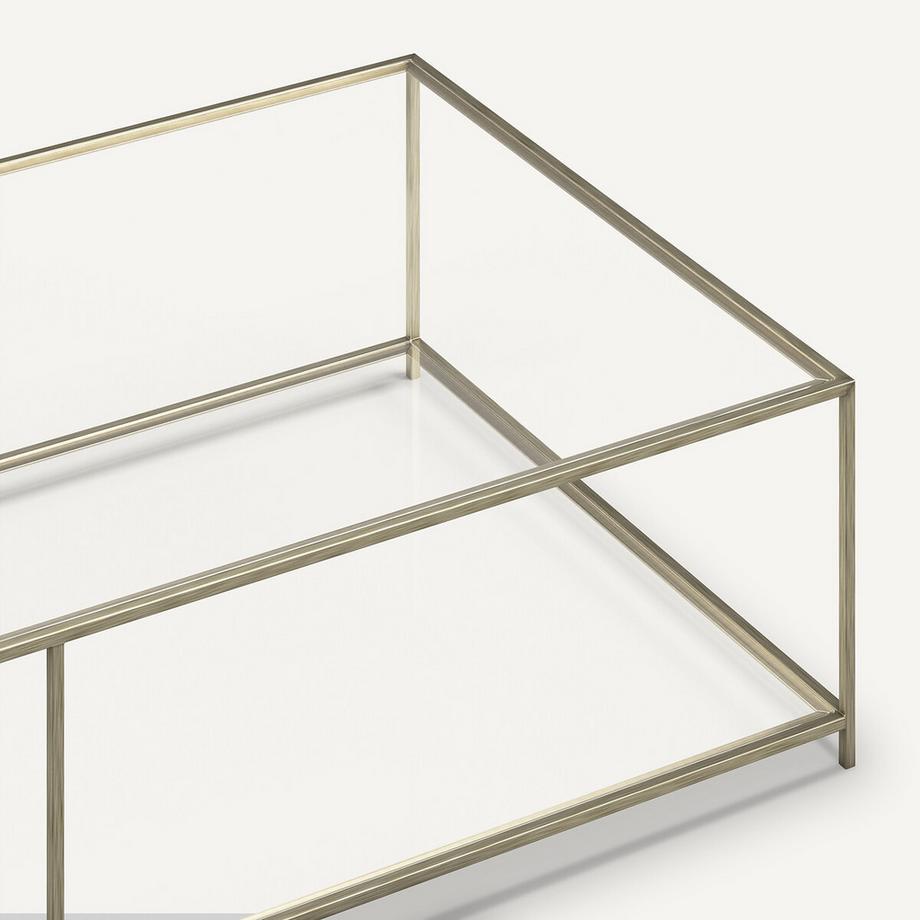 AM.PM Table basse rectangulaire verre trempé  