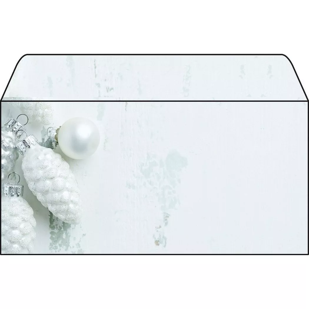 SIGEL Couvert Weihnachten C6/5 DU132 90g, Modern Christmas 50 Stk.