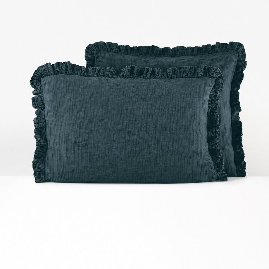 Kinder-Kopfkissenbezug Kumla aus Baumwoll-Musselin