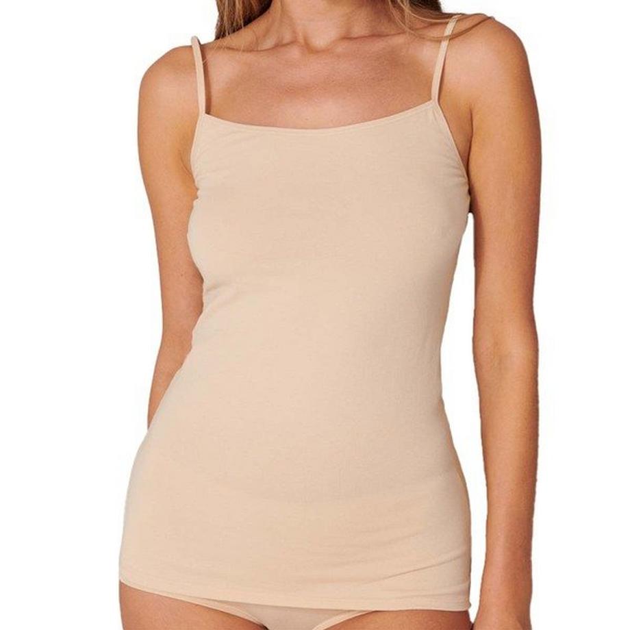 Schiesser Lot de 4 Coton Bio Débardeur Spaghetti  