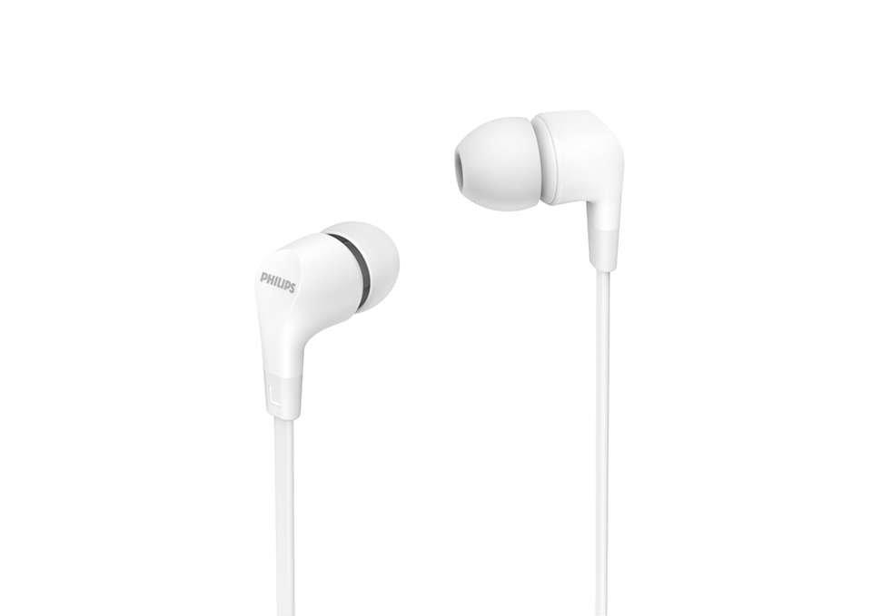 PHILIPS  Philips TAE1105WT/00 cuffia e auricolare Cuffie Cablato In-ear MUSICA Bianco 