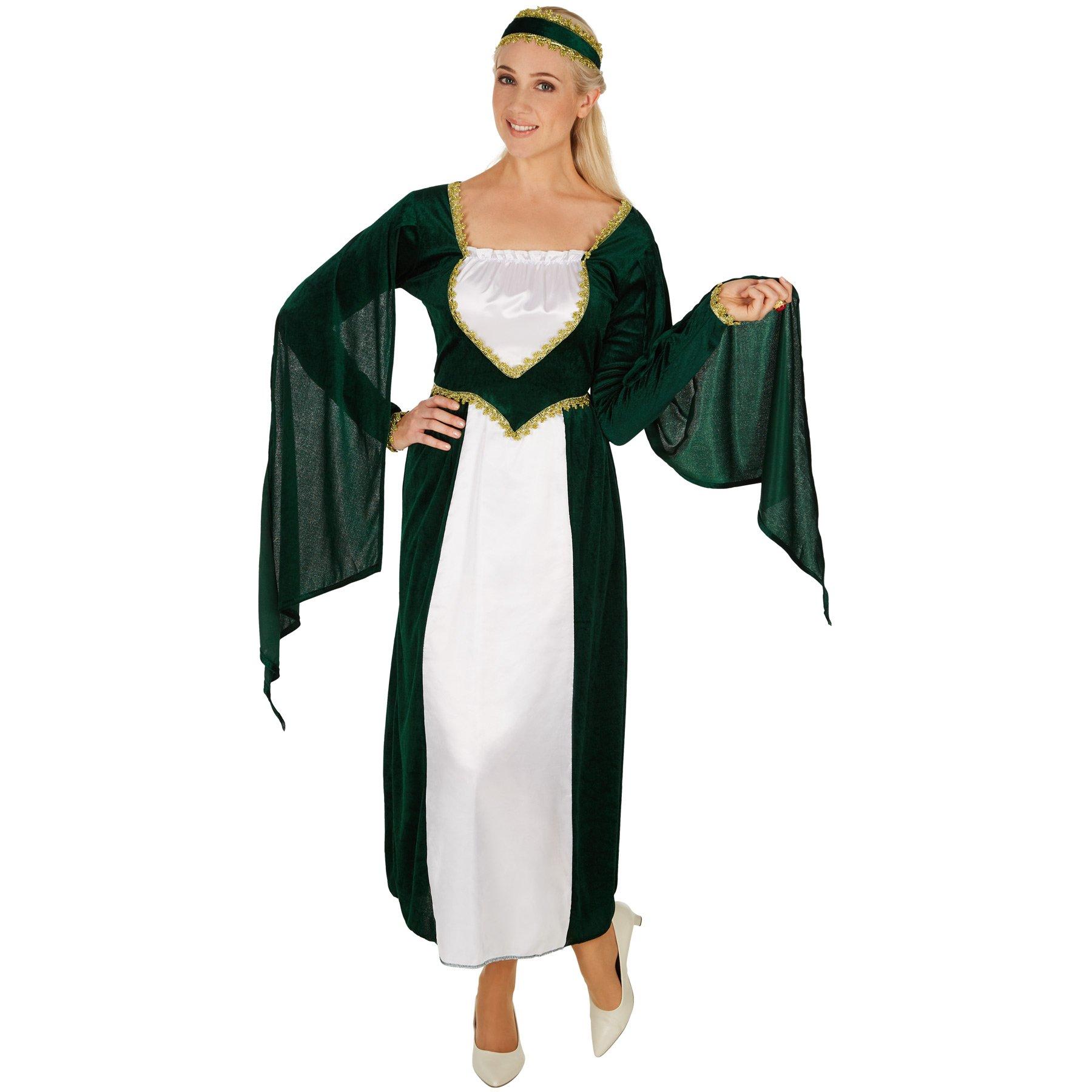 Image of Frauenkostüm Burgprinzessin Weiss