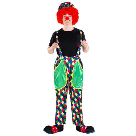 Tectake  Costume da uomo - Clown Augusto 