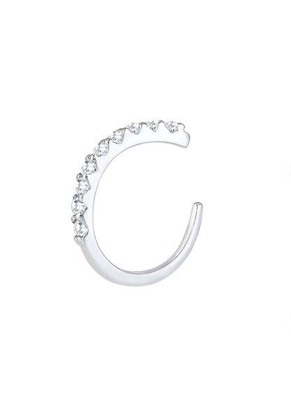 Elli  Ohrringe Single Earcuff Zirkonia 