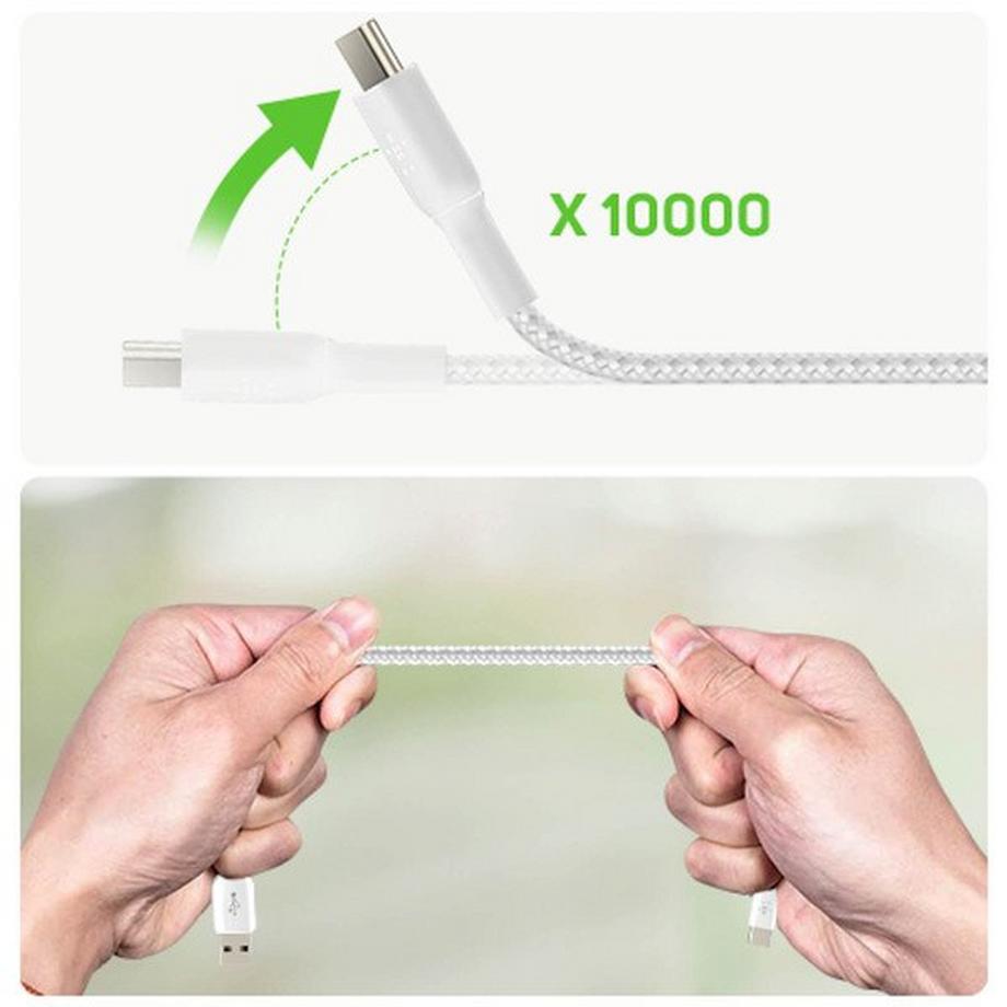 belkin  Câble USB-C en Nylon Belkin Blanc 