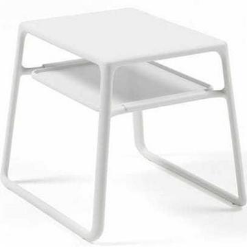 Table d'appoint de jardin Pop blanc 44