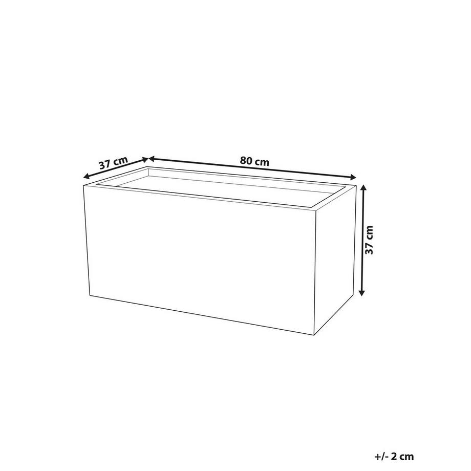 Beliani Vaso per piante en Fibra d'argilla Classico MYRA  