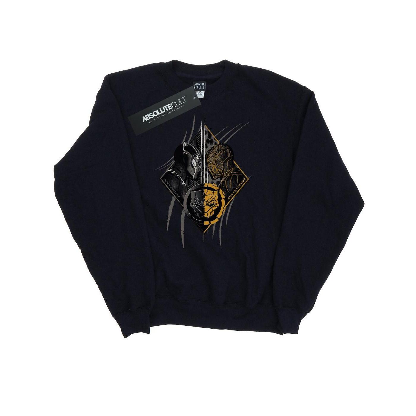 Image of Black Panther Vs Killmonger Sweatshirt Damen Schwarz XL