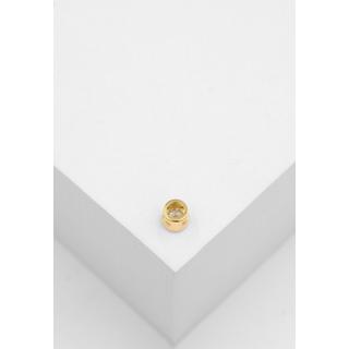 MUAU Schmuck  Solitär Anhänger Zargenfassung Gelbgold 750 Diamant 0.33ct. 6.5x6.5mm 