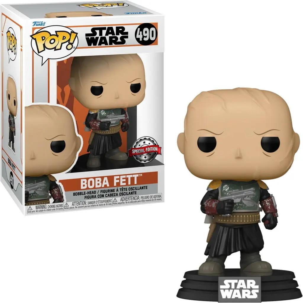 Image of Pop Star Wars Mandalorian Boba Fett With Chase Figur