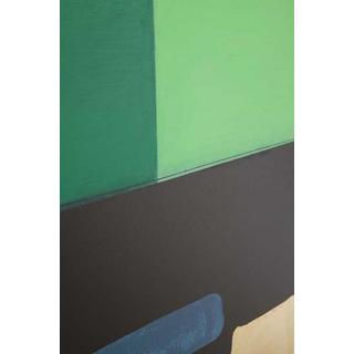 KARE Design Image encadrée Formes abstraites vert 73x143  