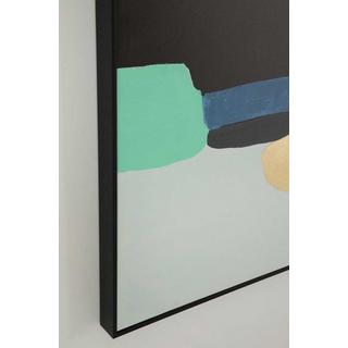 KARE Design Tableau encadré Abstract Shapes vert 73x143  