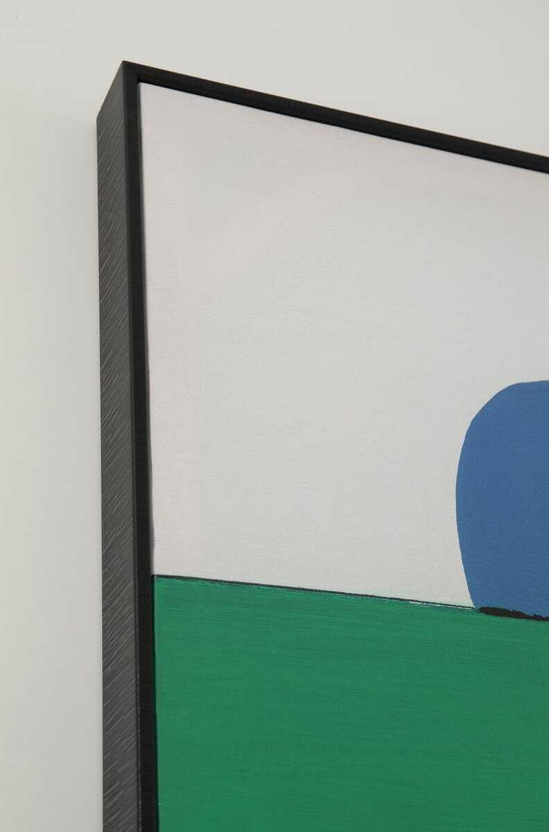 KARE Design Quadro con cornice Forme astratte verde 73x143  