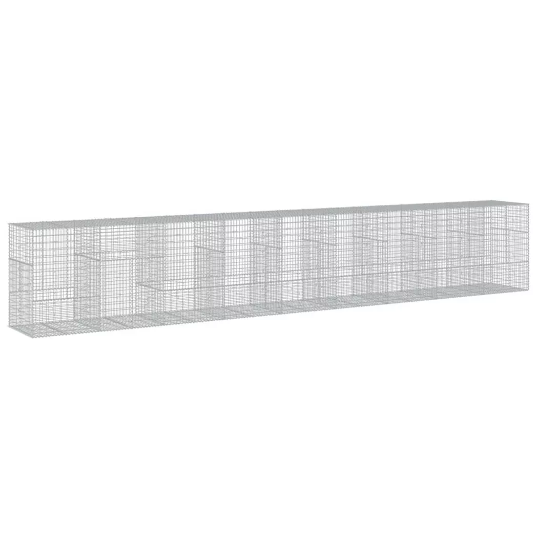 VidaXL - Panier gabion fer, One Size, Argent