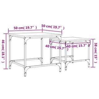 VidaXL Satztisch holzwerkstoff  