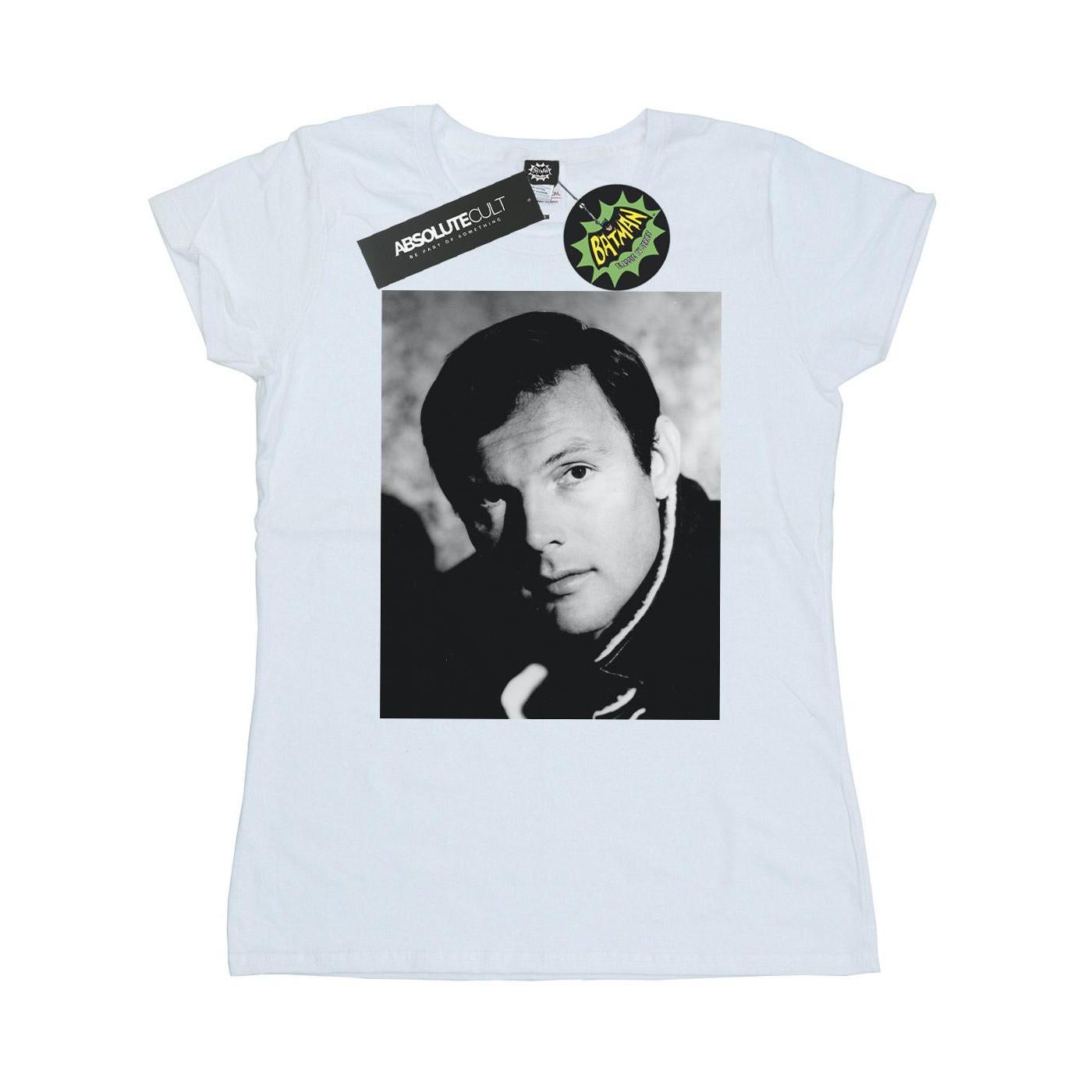 Image of Batman Tv Series Adam West Photograph Tshirt Damen Weiss L