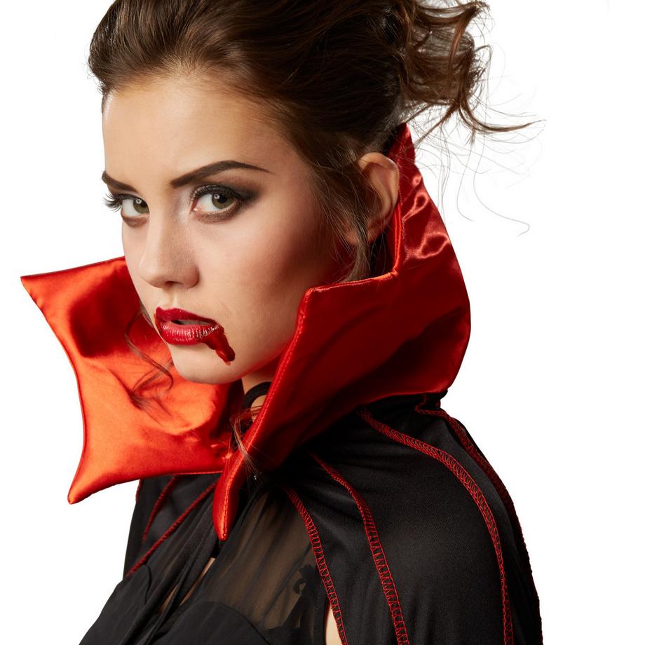 Tectake  Mantello da vampiro con colletto a punte 