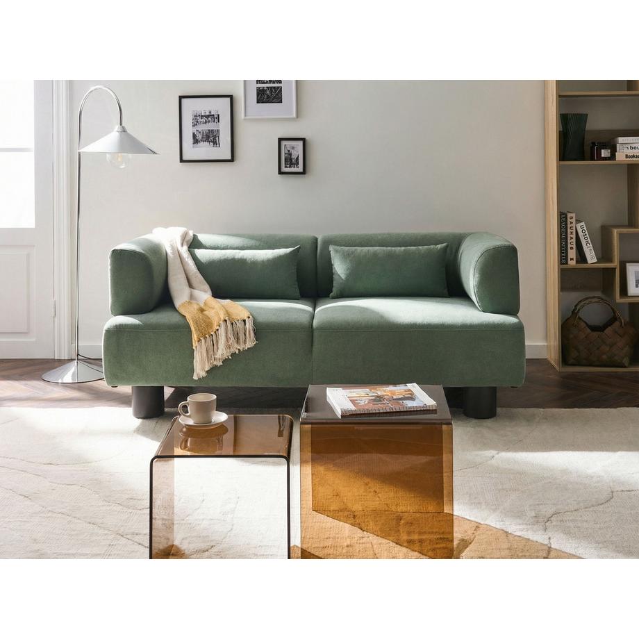 Beliani 2 Sitzer Sofa aus Stoff Modern MOVIK  
