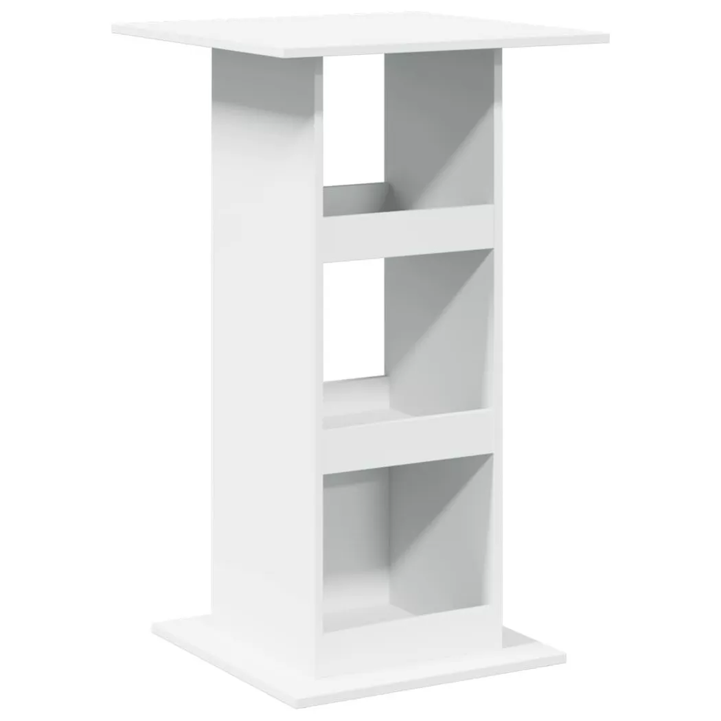 VidaXL - Table de bar bois d'ingénierie, One Size, Blanc