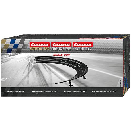 Carrera  Digital 124 Steilkurve 3 / 30 Grad (6Teile) 