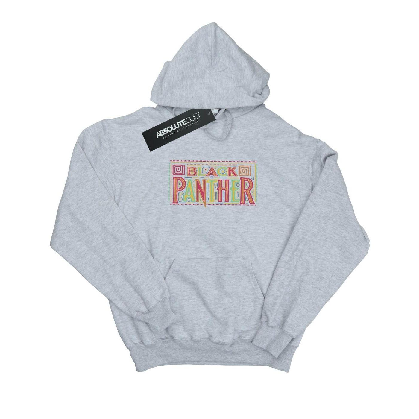 Image of Black Panther Tribal Logo Kapuzenpullover Jungen Grau 116
