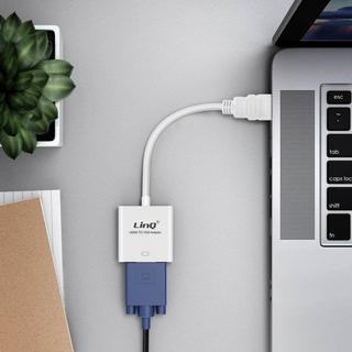 Avizar  Adaptateur HDMI vers VGA LinQ Blanc 