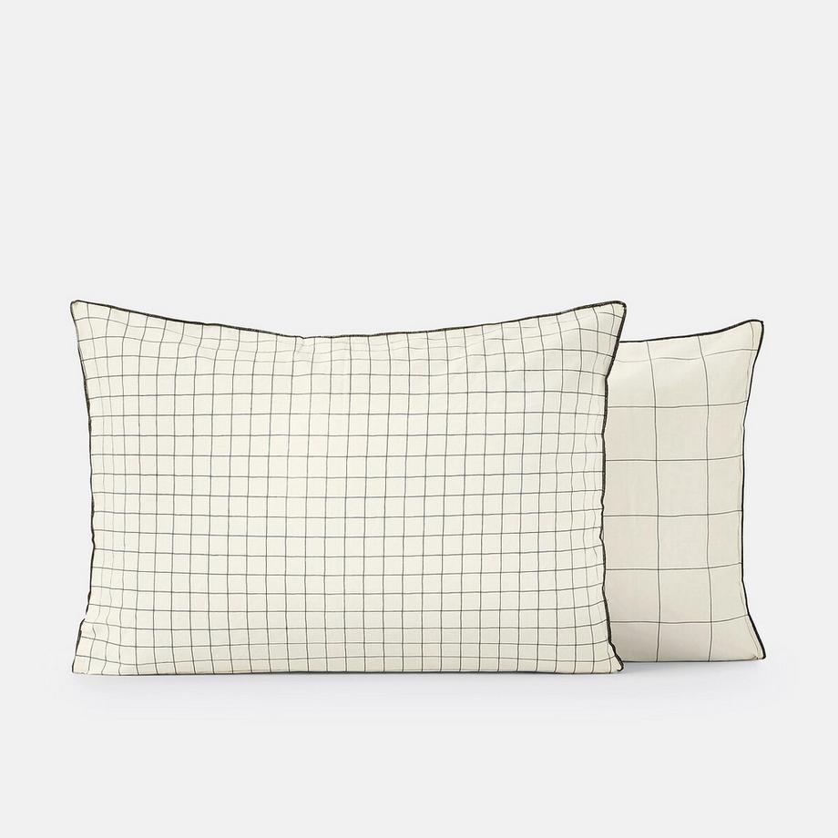 La Redoute Intérieurs Basile Taie d'oreiller motif à carreaux  