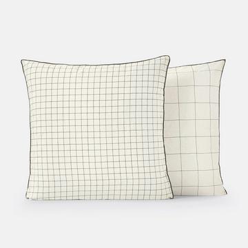 Taie d’oreiller coton lavé