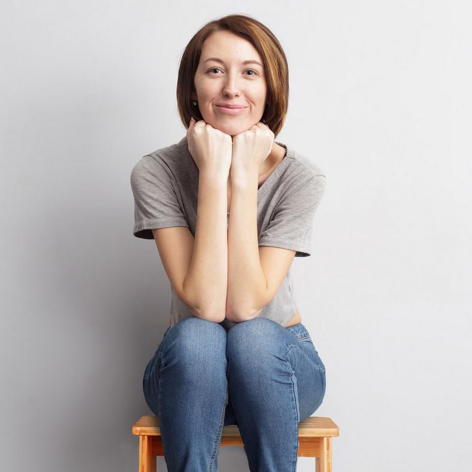 Northix Tritthocker aus Bambus  