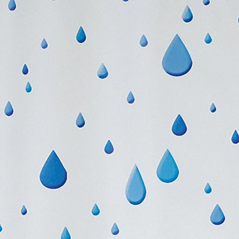 spirella Spirella Duschvorhang PEVA WATERDROP 180x200cm Blau  