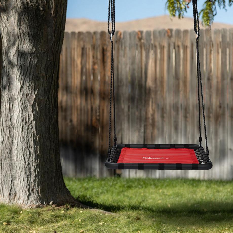 B2X Balançoire avec nid carré en rouge  