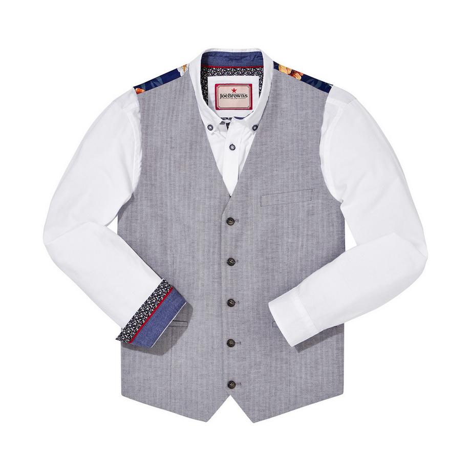 Joe Browns Gilet Lino Spigato  