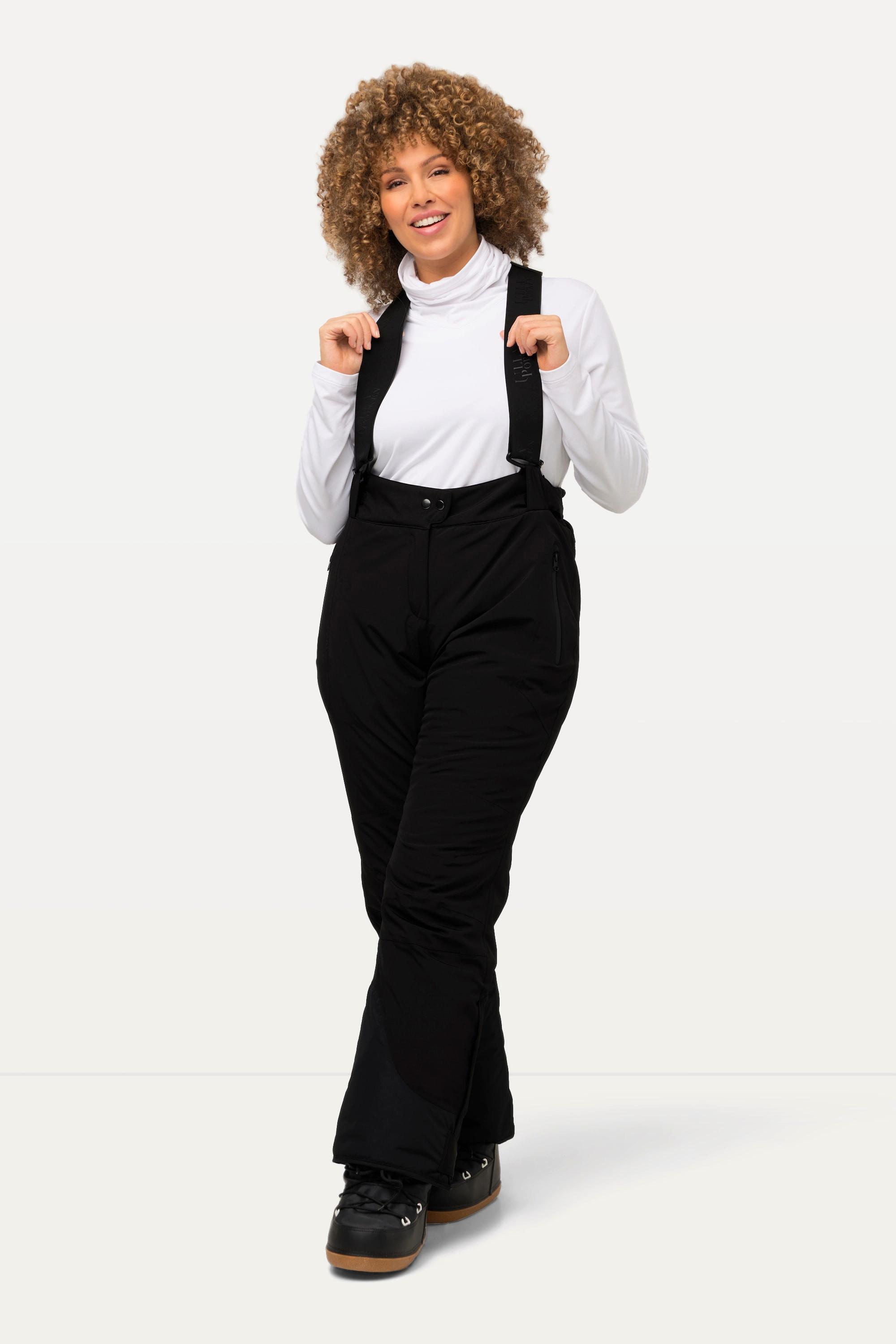 Ulla Popken HYPRAR Wasserdichte Skihose mit Klettriegel  